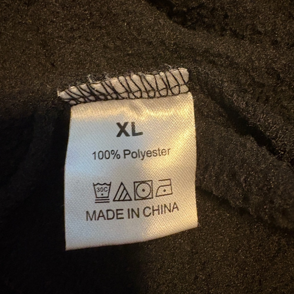 Black Hoodie with Heart Accent - Picture 2 of 3